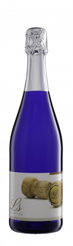 Sekt halbtrocken 0,75l Blau / Silber (inkl. Halsschleife)