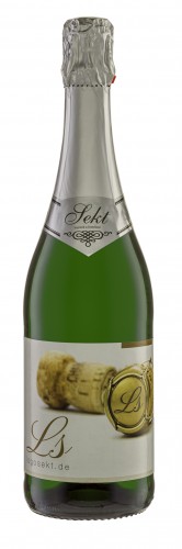 Sekt Grün / Silber (inkl. Halsschleife) / Trocken / 0,75 l